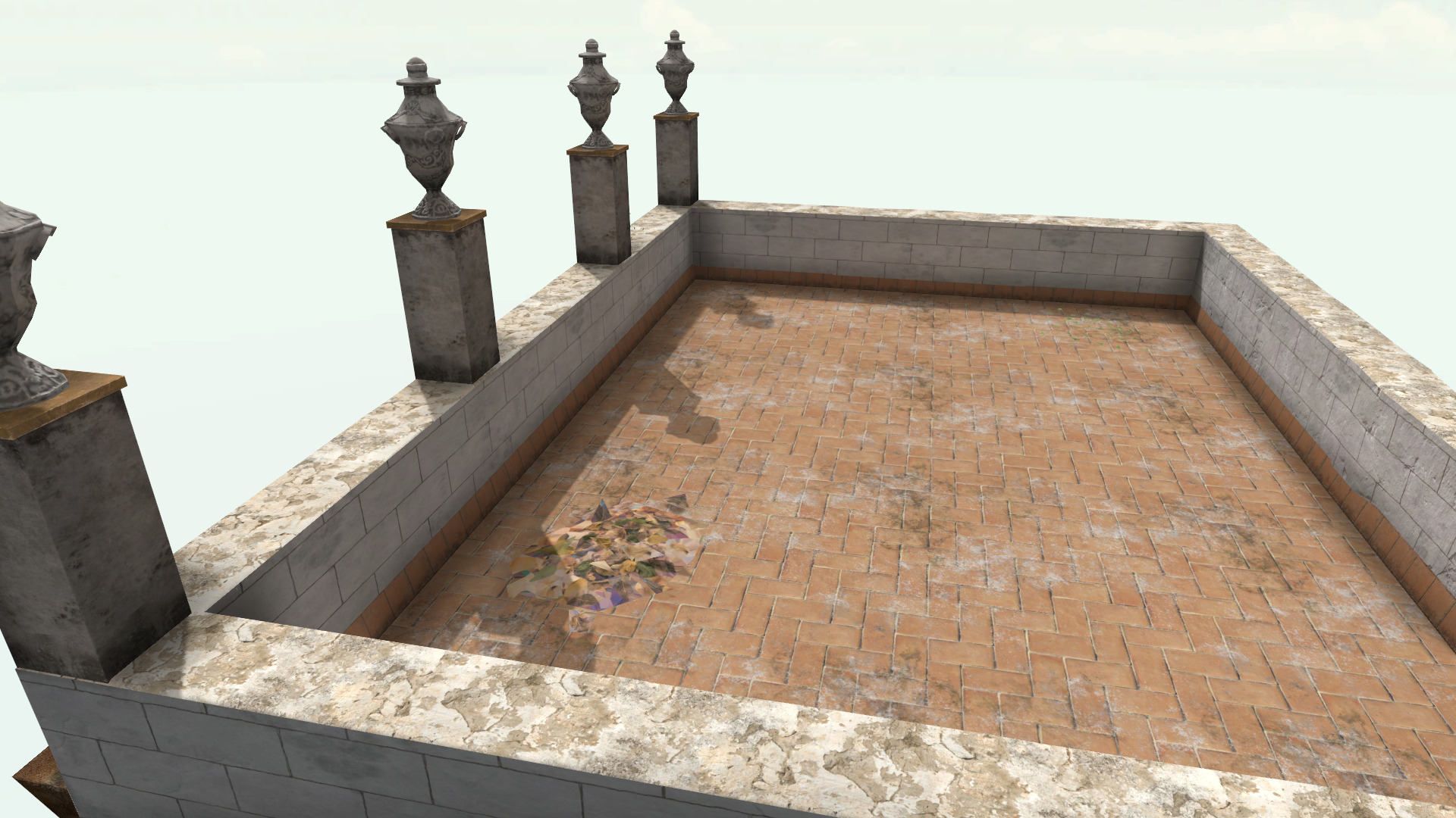 Old High-Quality 3D Colonial House Low-poly 3D model_3