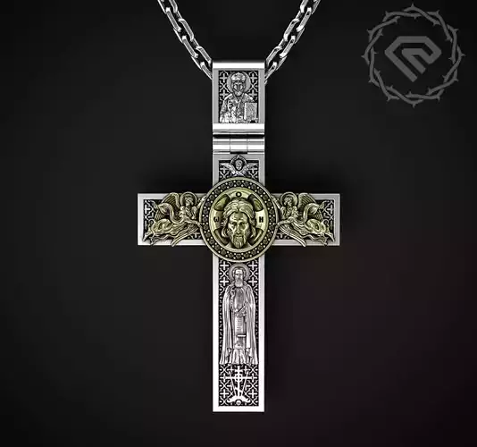 CROSS WITH JESUS AND PRAYER