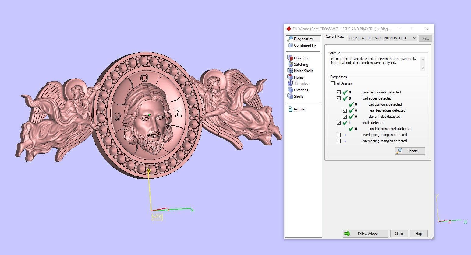 CROSS WITH JESUS AND PRAYER 3D print model_11