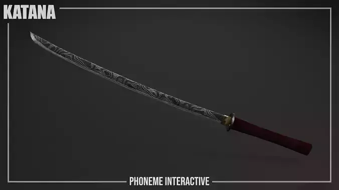 Katana - Realistic Game Ready Japanese Sword with 4K PBR