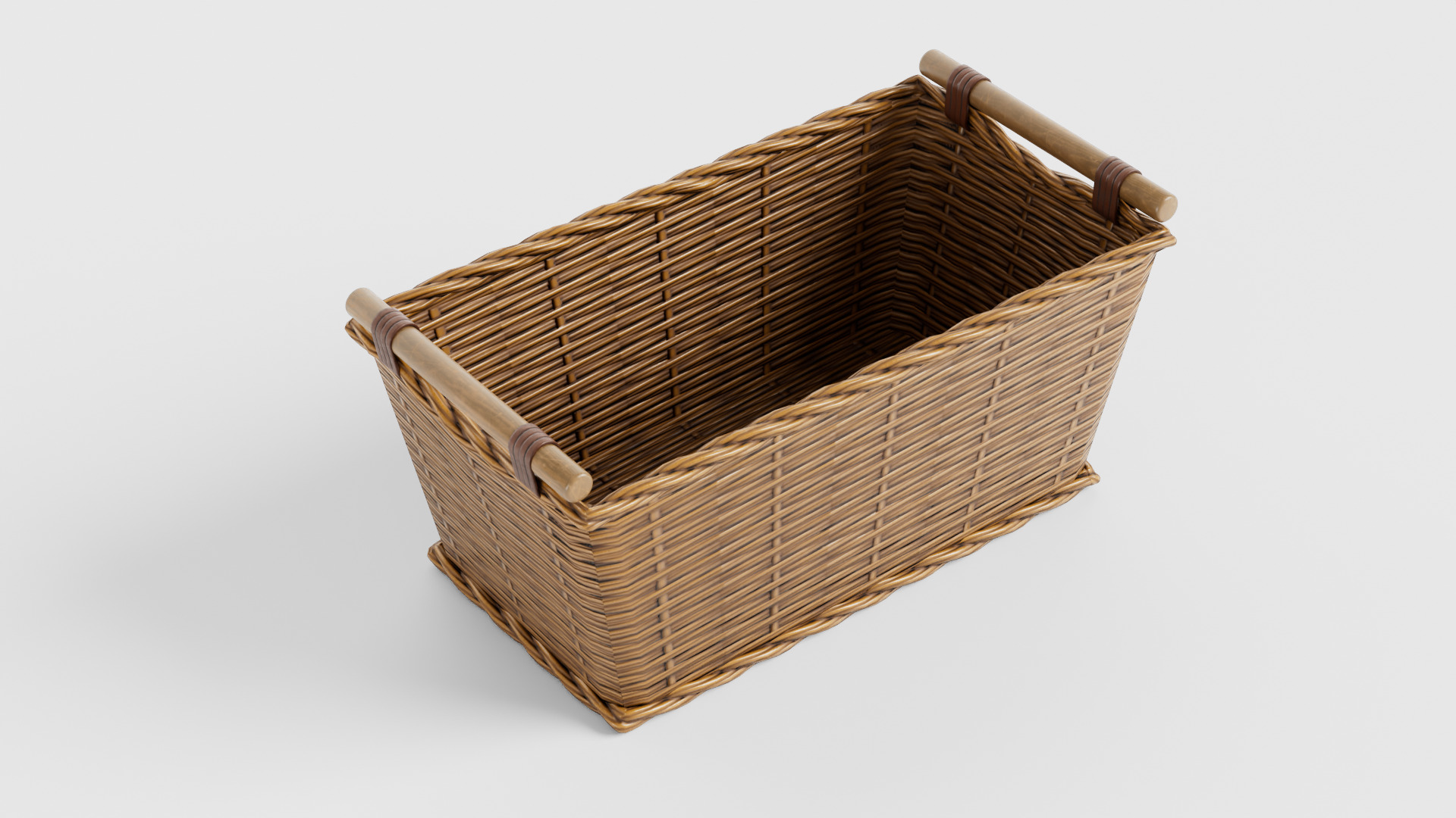 10 variation wicker basket with vegetables Low-poly 3D model_6