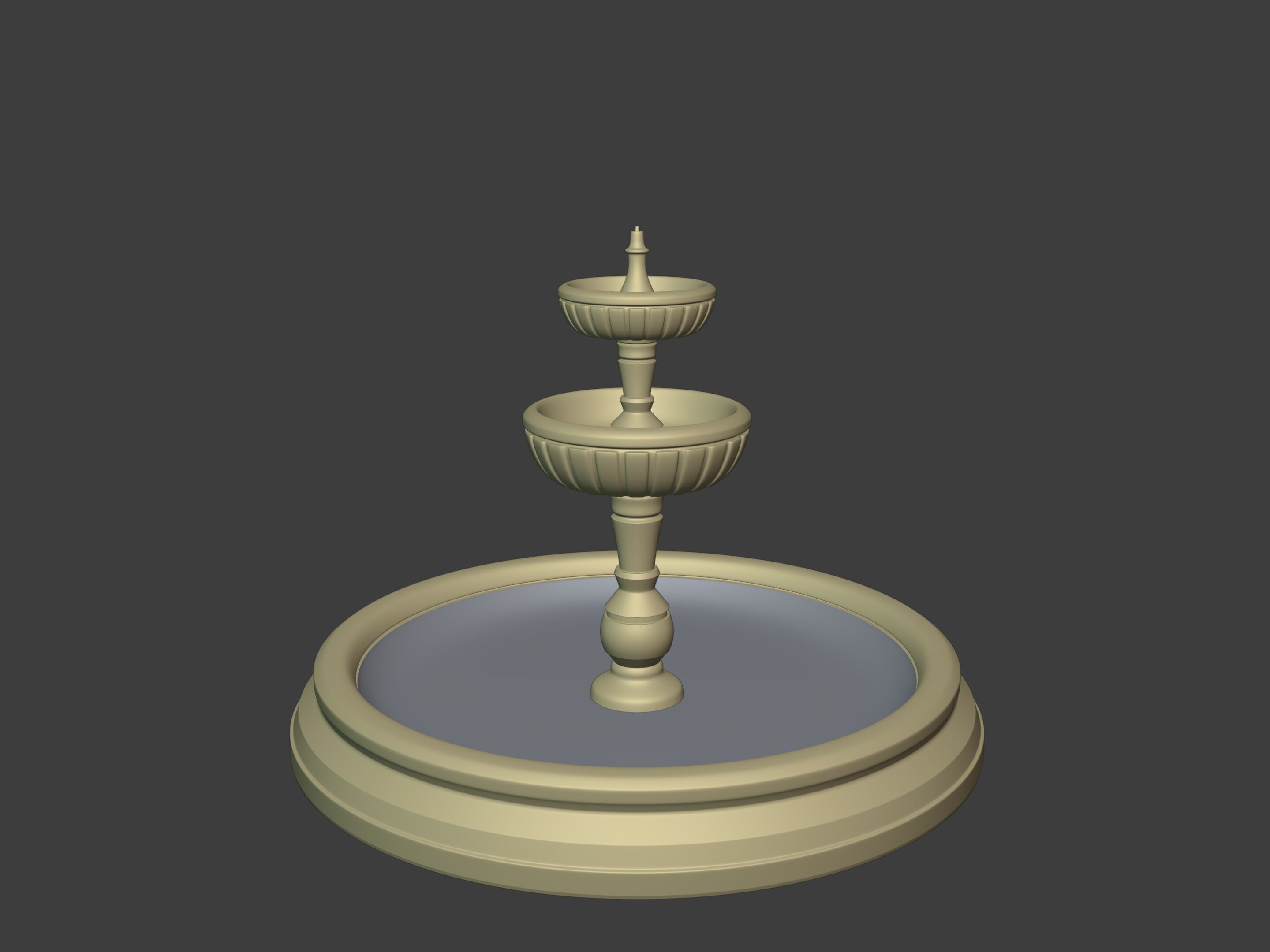 Classic Fountain 3D model_3
