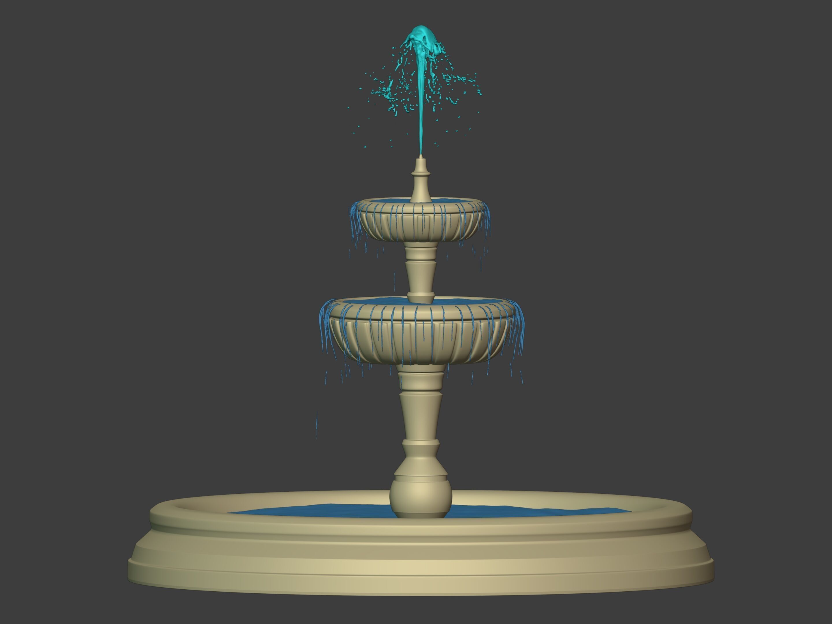 Classic Fountain 3D model_18