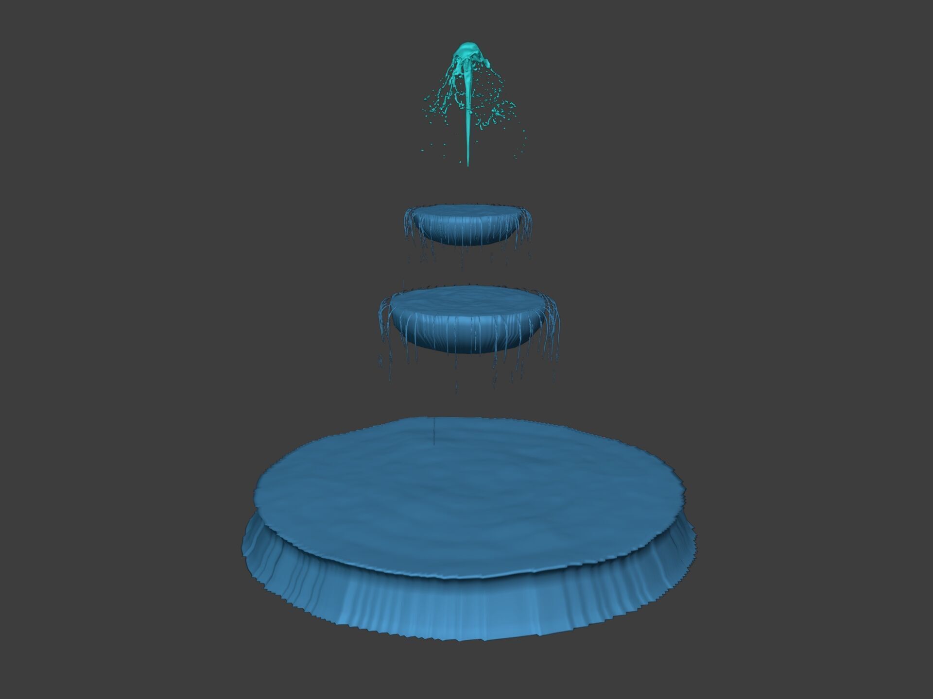 Classic Fountain 3D model_5
