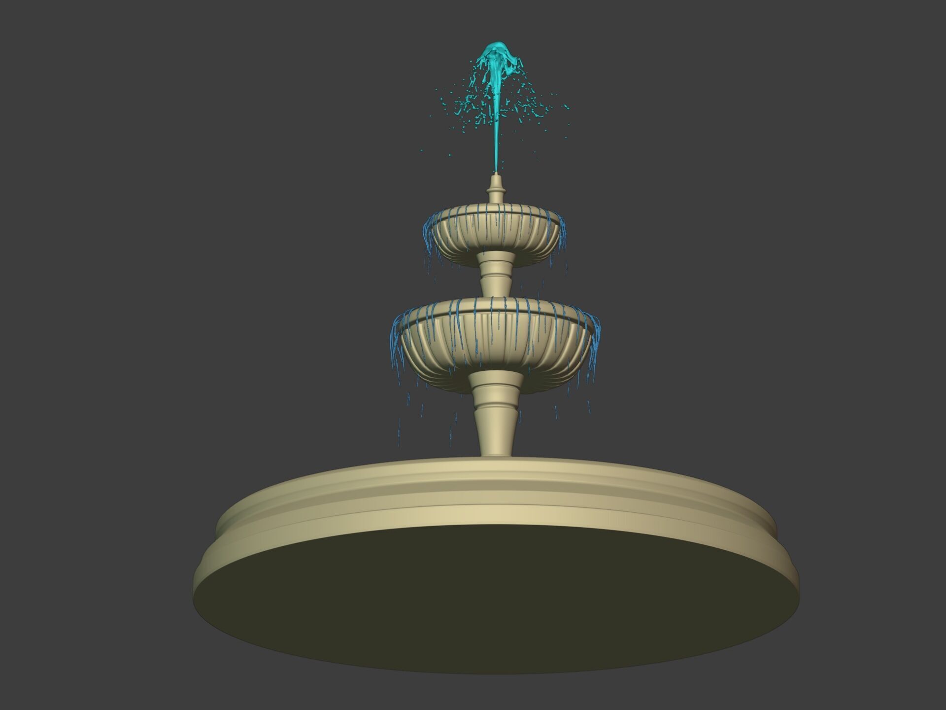 Classic Fountain 3D model_8