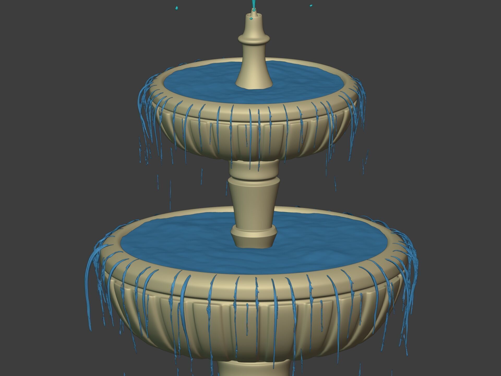Classic Fountain 3D model_10