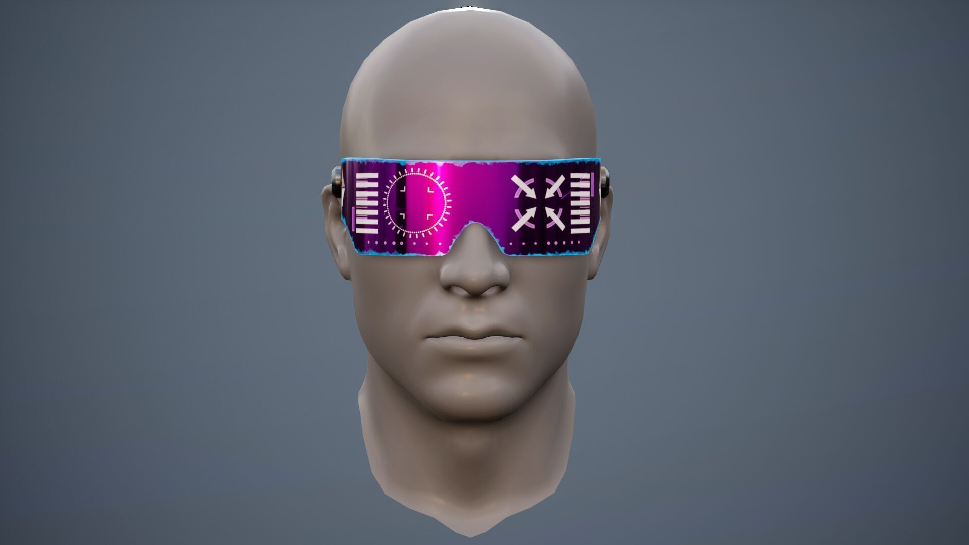 Sci Fi Glasses Goggles v2 Pack Low-poly 3D model_13