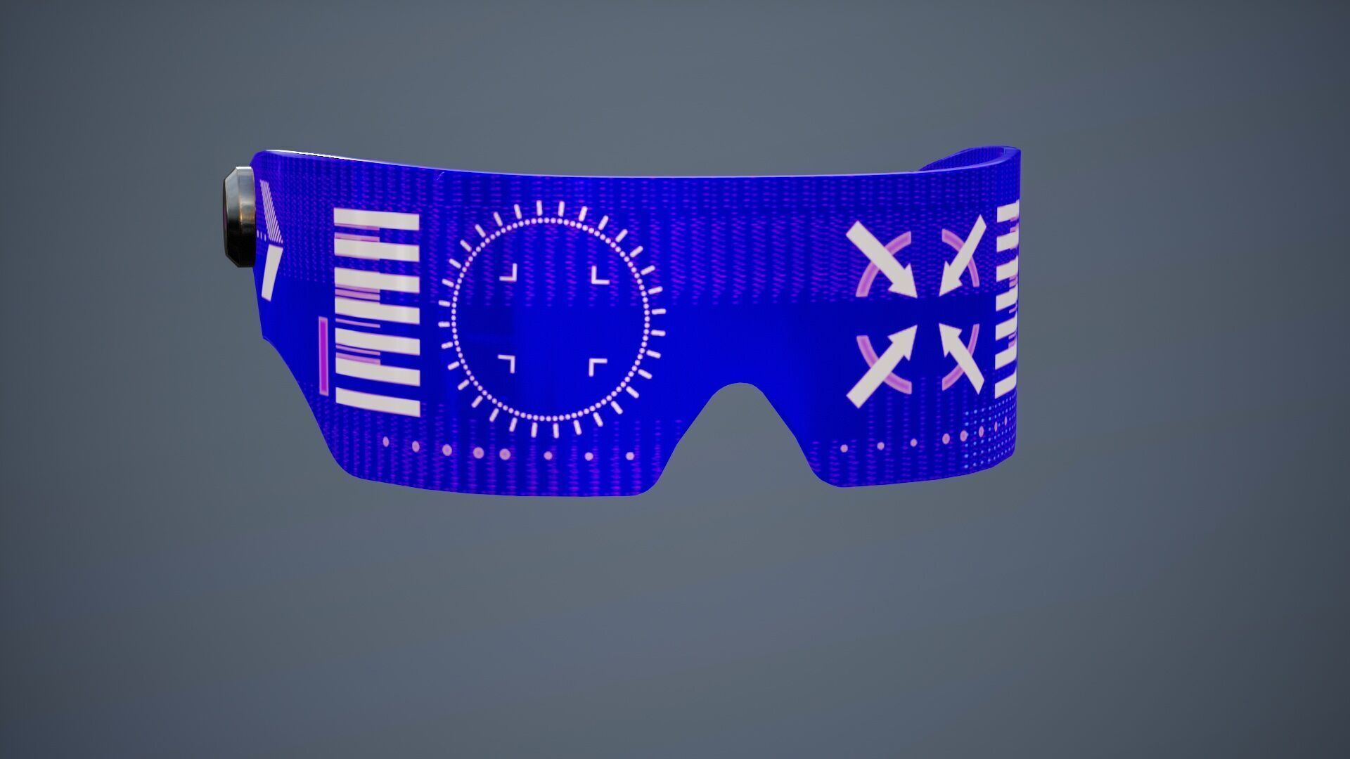 Sci Fi Glasses Goggles v2 Pack Low-poly 3D model_14