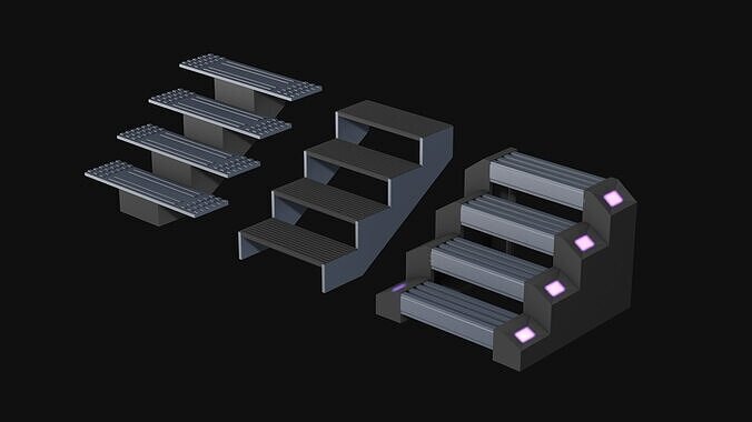 Sci Fi Steps of the staircase  3D model