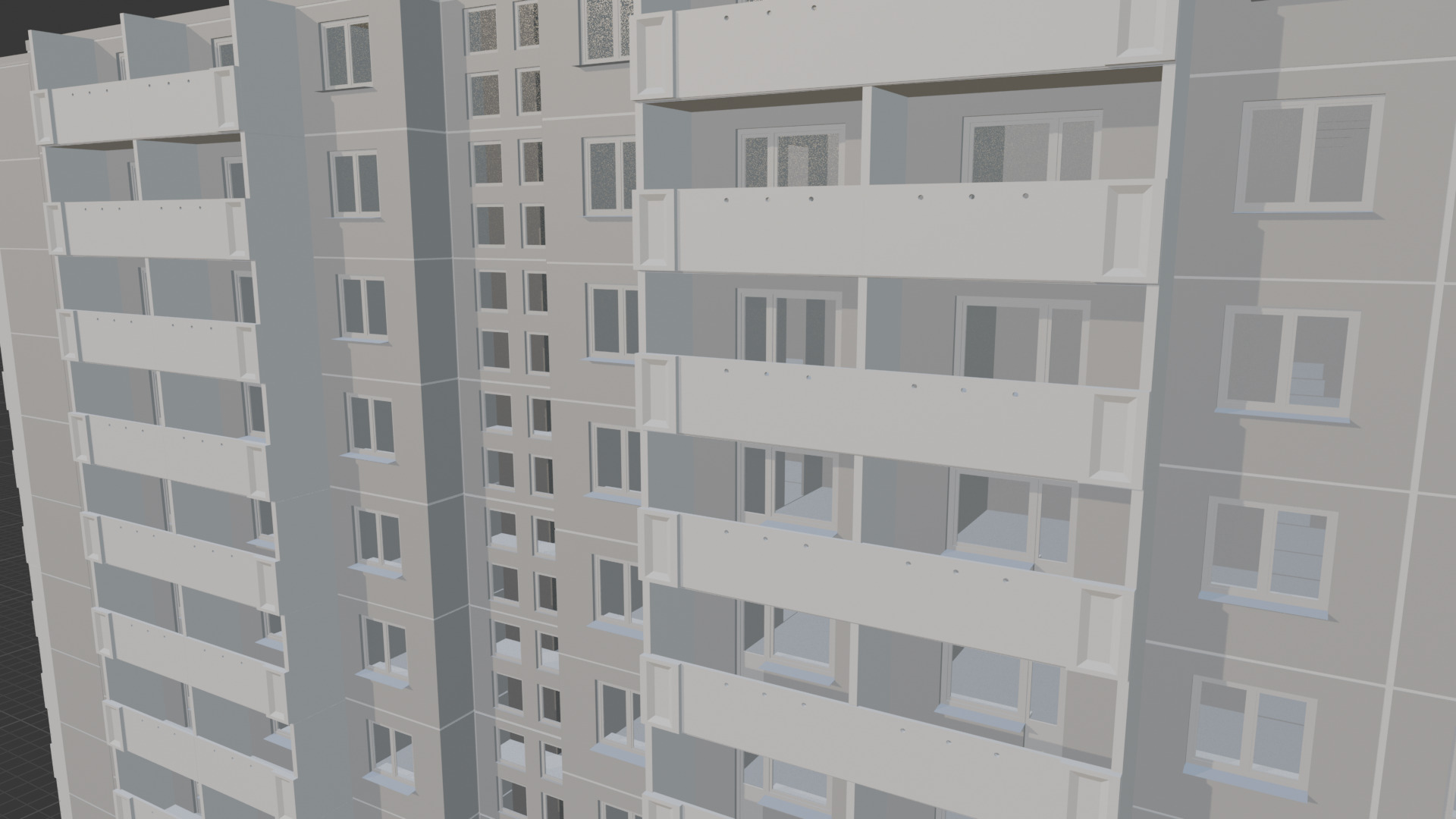 121-E-9 Type Panel Building 3D model_8