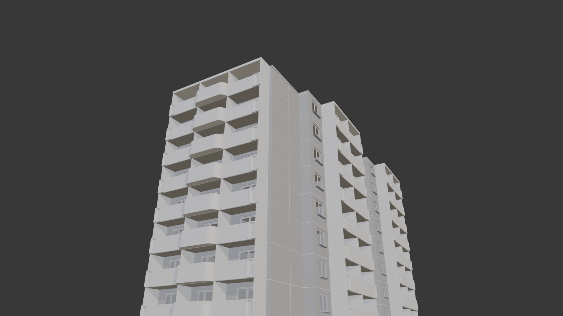 121-E-9 Type Panel Building 3D model_4