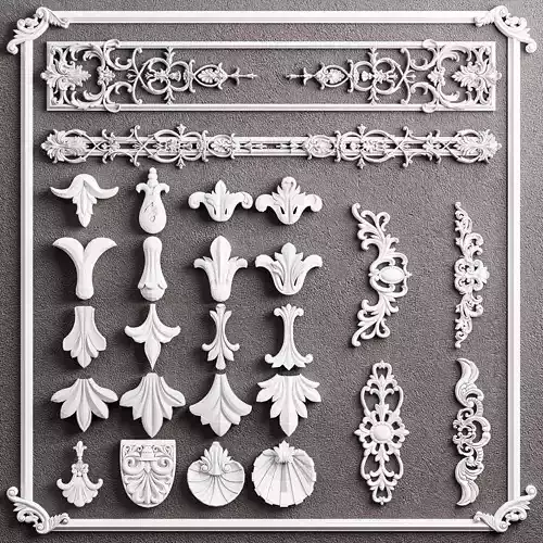 Classic Ornamental 3D Decorative Elements Pack - 3ds Max Corona