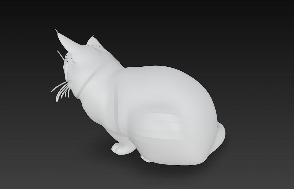 Cat 3D Model Basic - Low Poly Simple Low-poly 3D model_12