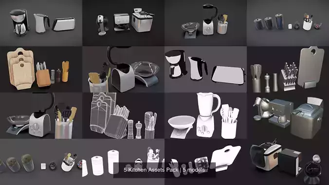 5 Kitchen Assets Pack