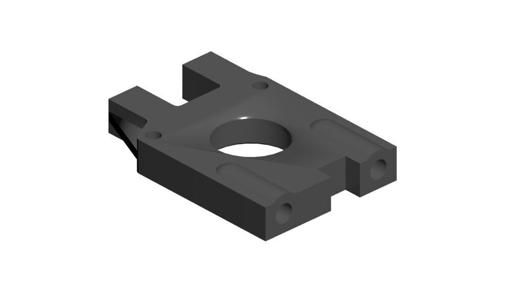 Replacement part IF405B Center Diff Mount for Kyosho 3D print model_3