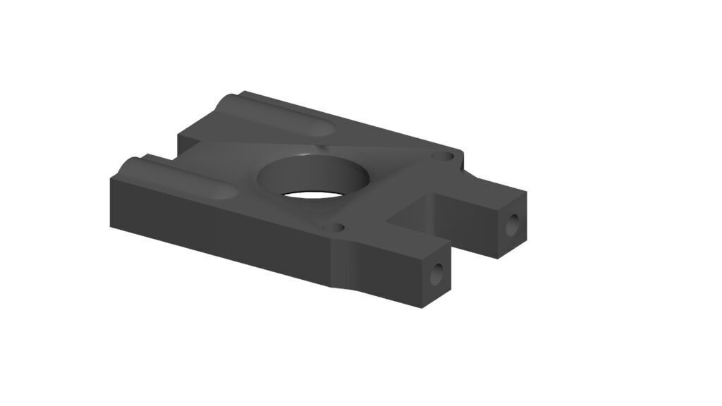 Replacement part IF405B Center Diff Mount for Kyosho 3D print model_4