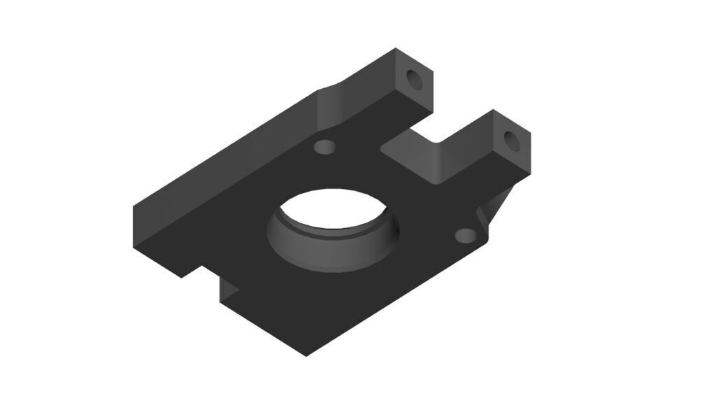 Replacement part IF405B Center Diff Mount for Kyosho 3D print model_2