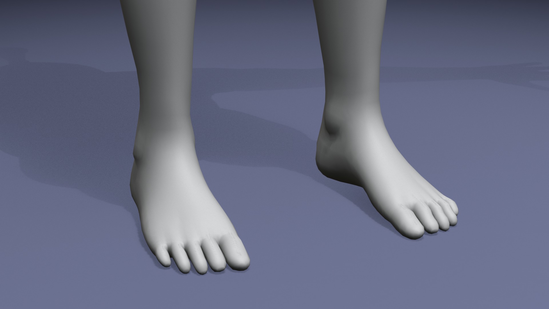 Stylized Female Body Base Mesh Variations 3D Model Collection_46