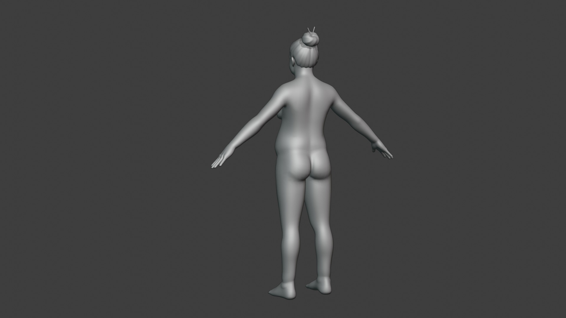 Stylized Female Body Base Mesh Variations 3D Model Collection_70