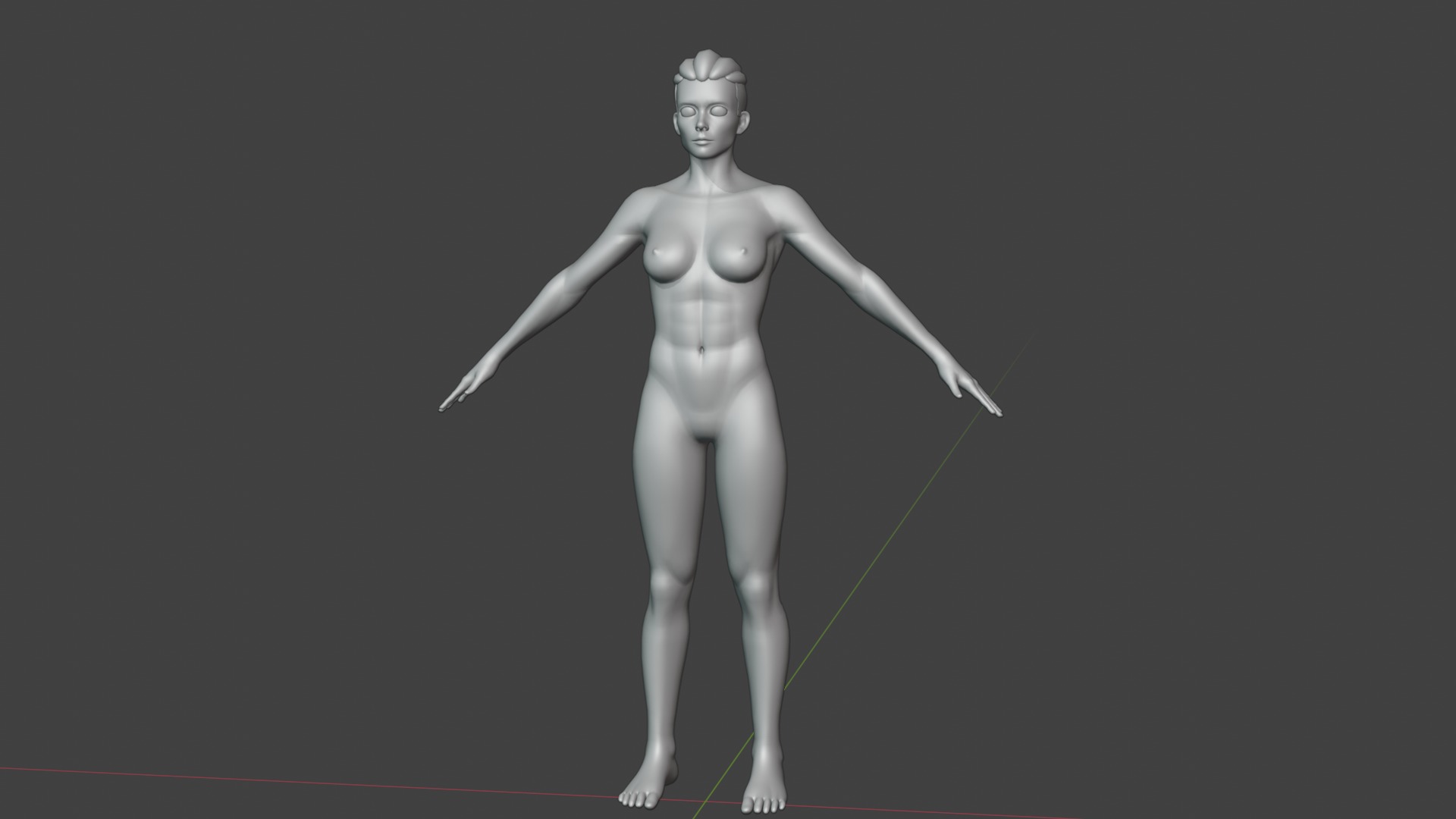 Stylized Female Body Base Mesh Variations 3D Model Collection_47