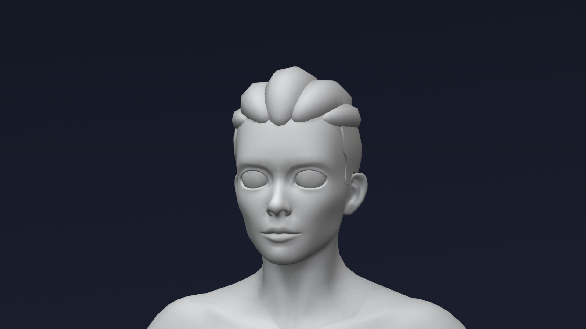 Stylized Female Body Base Mesh Variations 3D Model Collection_41