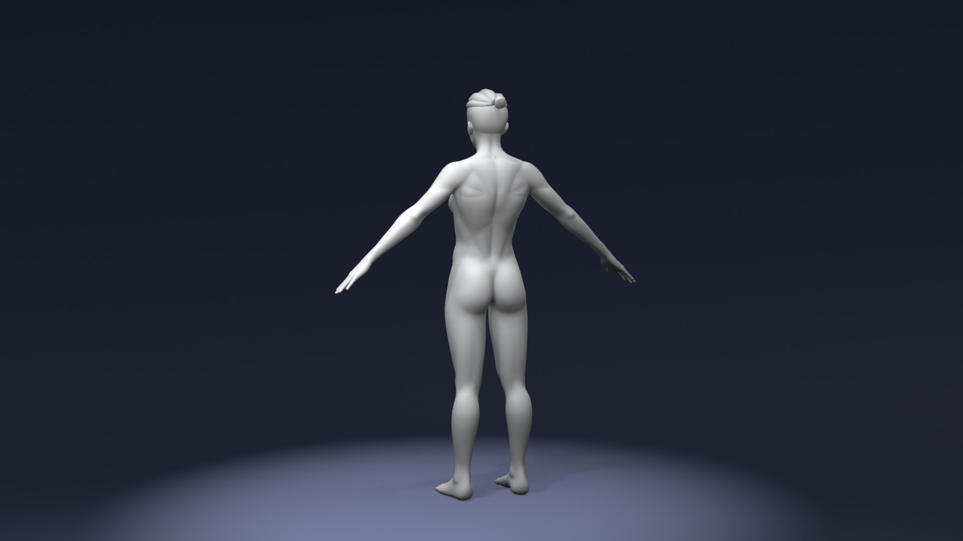 Stylized Female Body Base Mesh Variations 3D Model Collection_37
