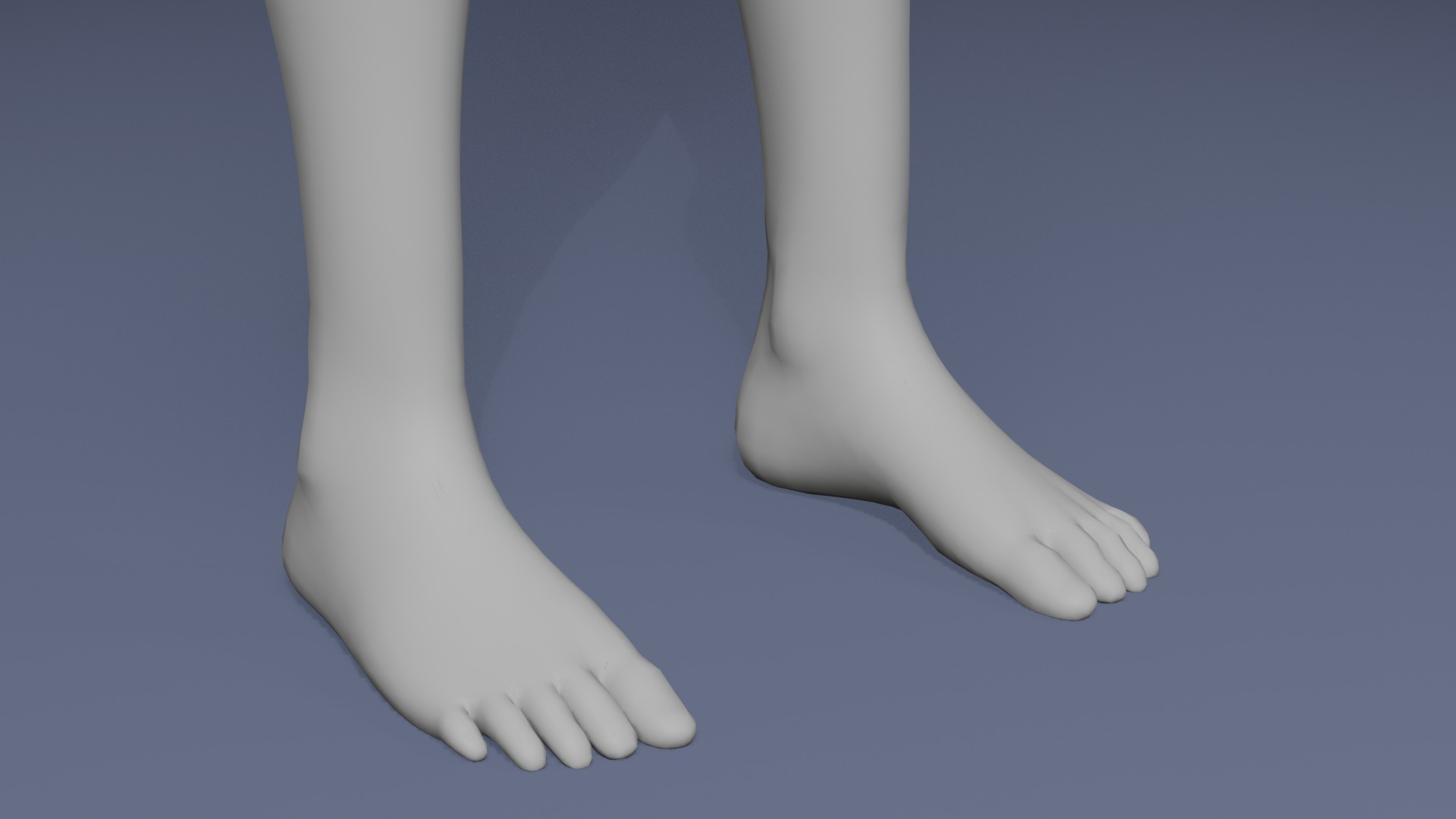 Stylized Female Body Base Mesh Variations 3D Model Collection_20