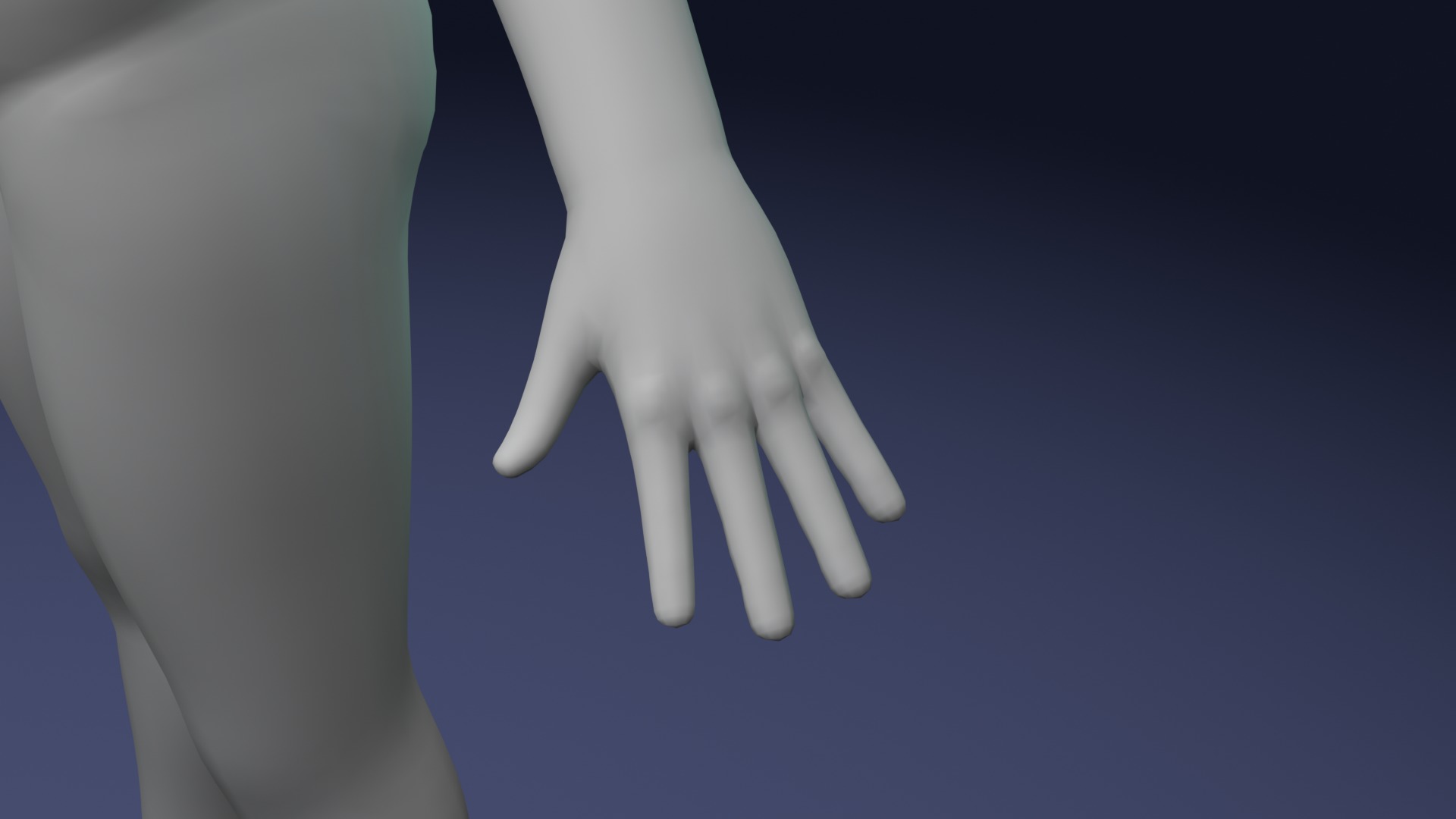 Stylized Female Body Base Mesh Variations 3D Model Collection_66