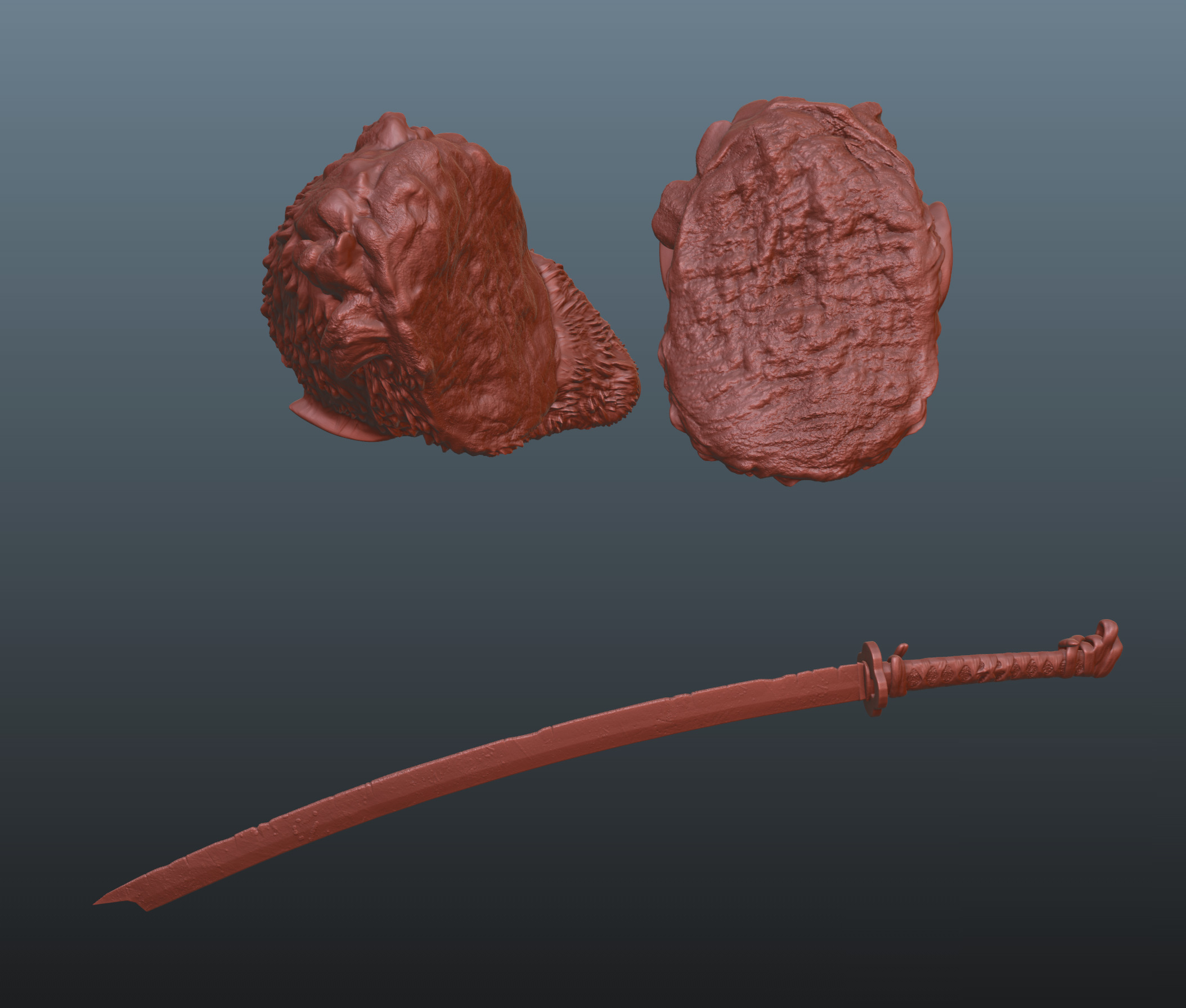 Sekiro Guardian Ape Phase 2 3D print model_10