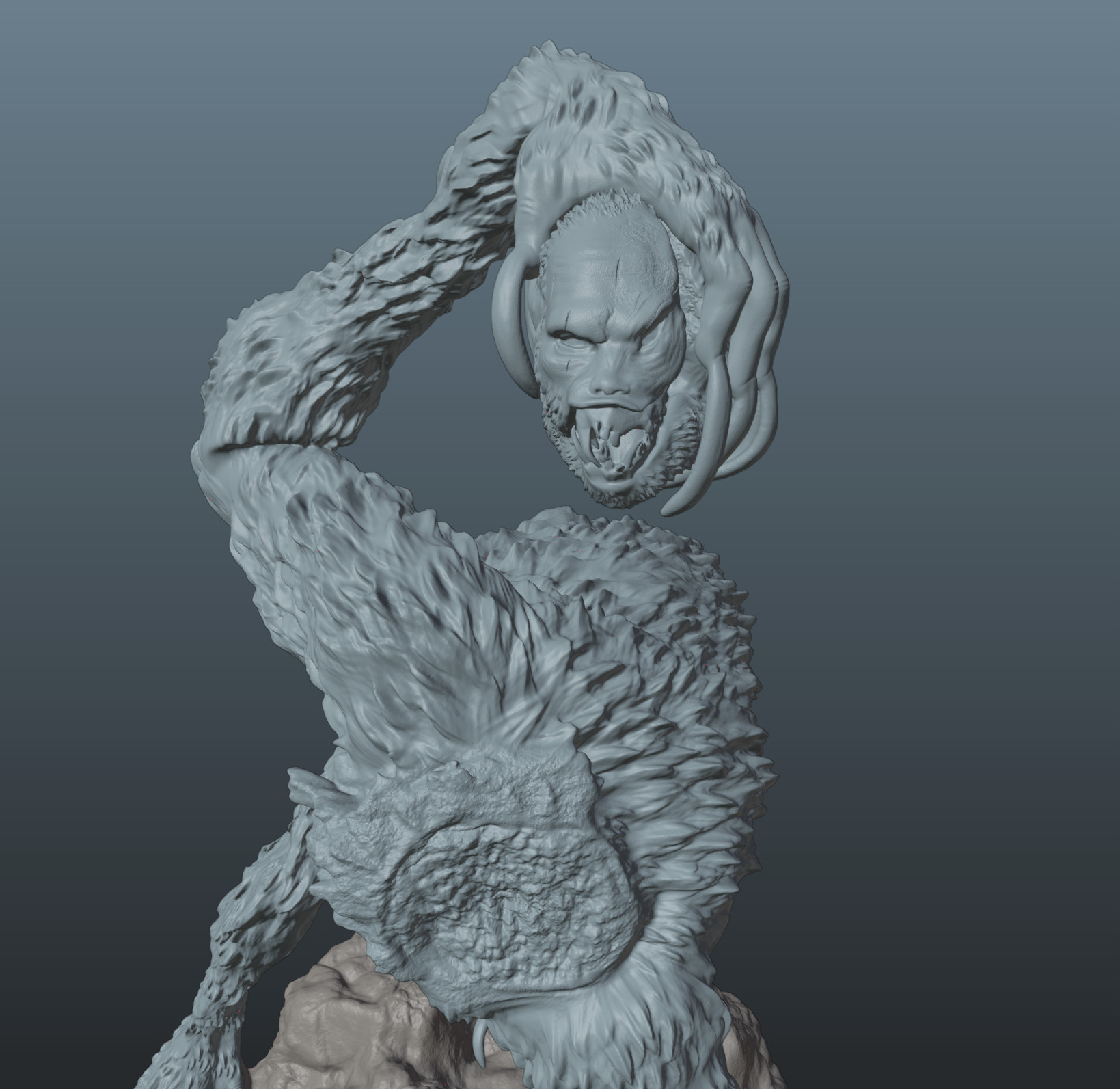 Sekiro Guardian Ape Phase 2 3D print model_1