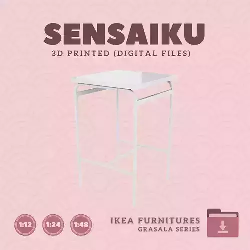 1 GRASALA Bar Table 26 In for Mini Dollhouse - IKEA - 3D Print