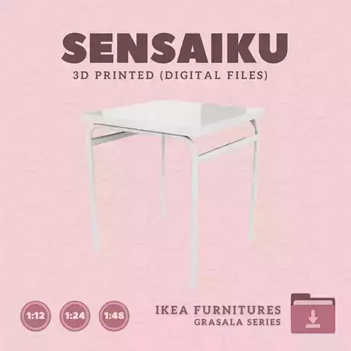 2 GRASALA Table 26 In for Dollhouse - IKEA - 3D Print