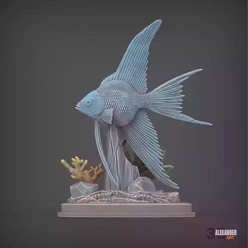 Angelfish 3D print model