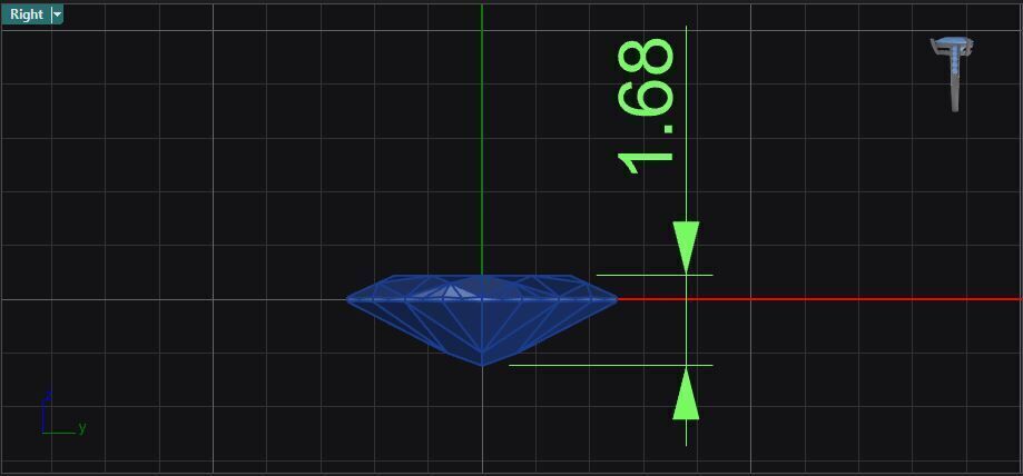 Half eternity bezel set marquise shape diamond ring 3D print model_17