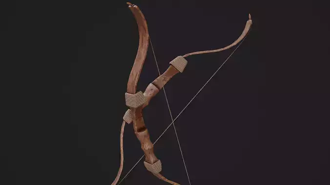 Bow Game Ready Model Low-poly 3D model