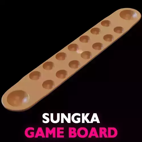 Sungka Board Game 3D print model