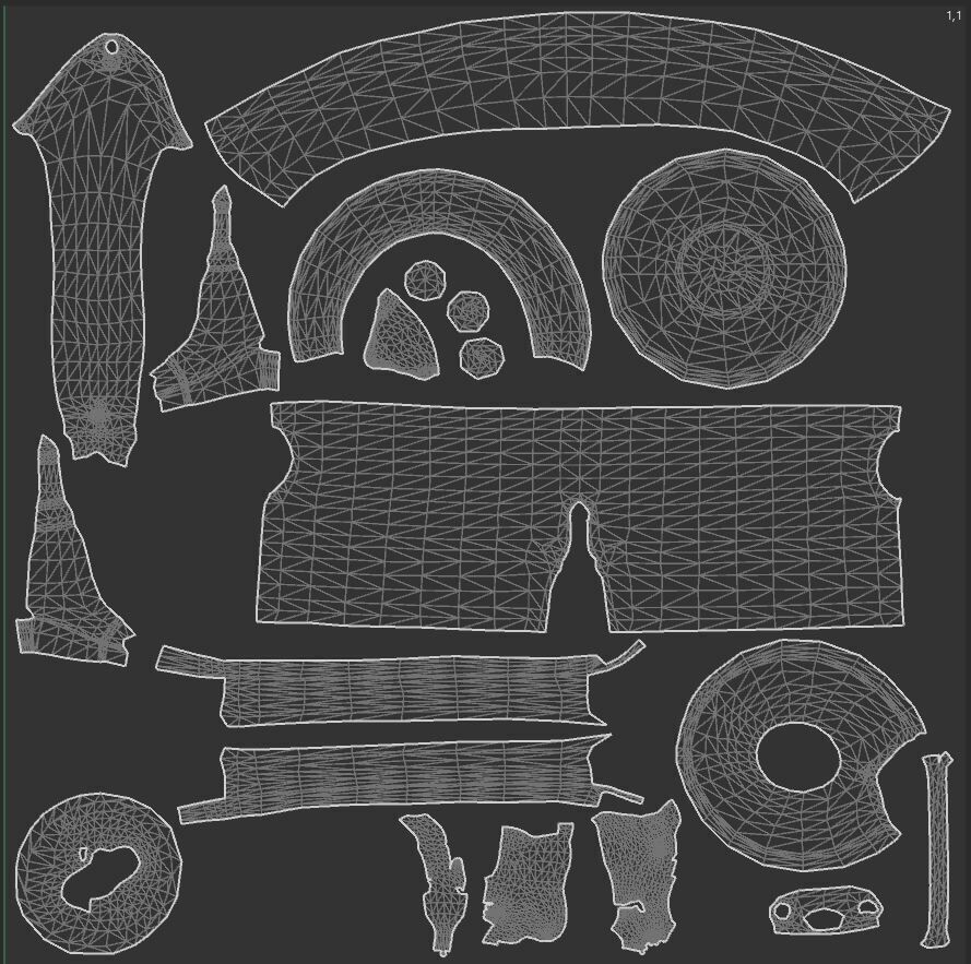 Ramadan Mobile Cart Low-poly 3D model_21