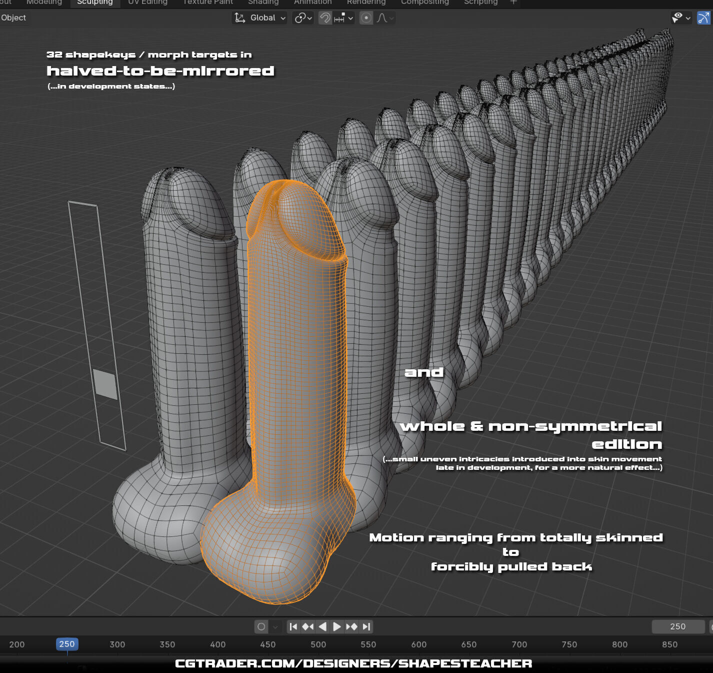 Level-B Animated Penis Low-poly 3D model_1