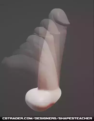 Level-B Animated Penis Low-poly 3D model