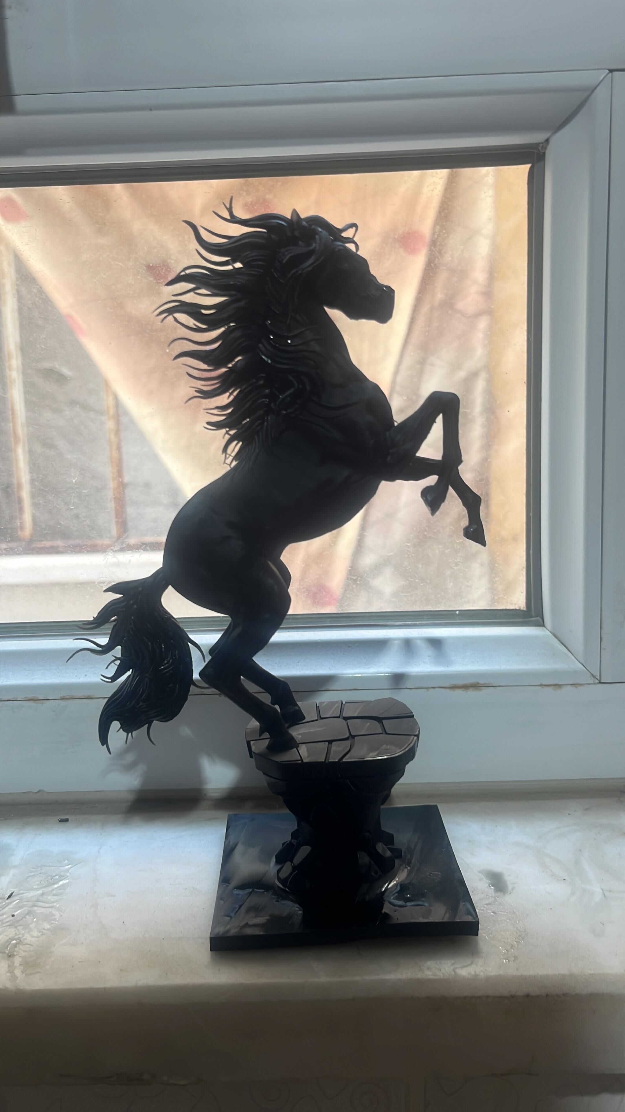 Realistic Horse Figurine  3D Printable STL Model Animal Statue  Free 3D print model_1