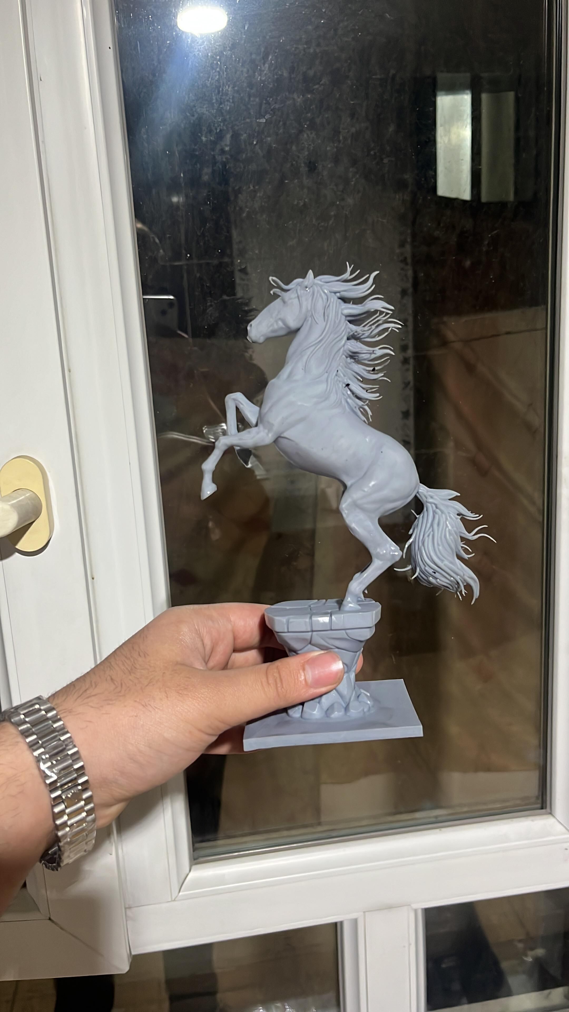 Realistic Horse Figurine  3D Printable STL Model Animal Statue  Free 3D print model_2