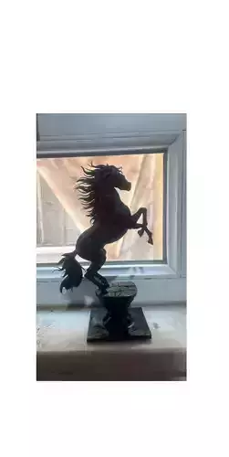 Realistic Horse Figurine  3D Printable STL Model Animal Statue 