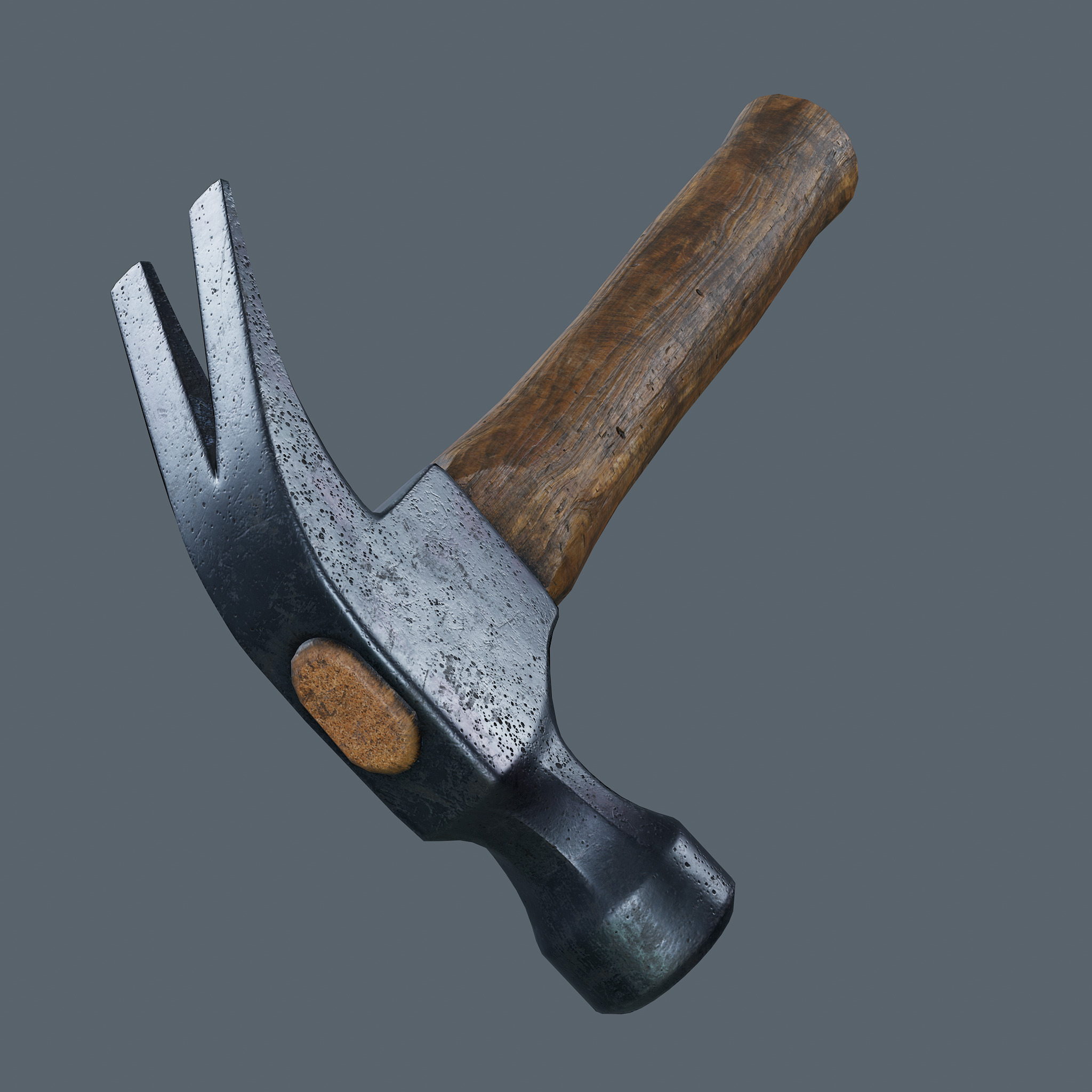 Old Hammer - PBR Game Ready Low-poly 3D model_13