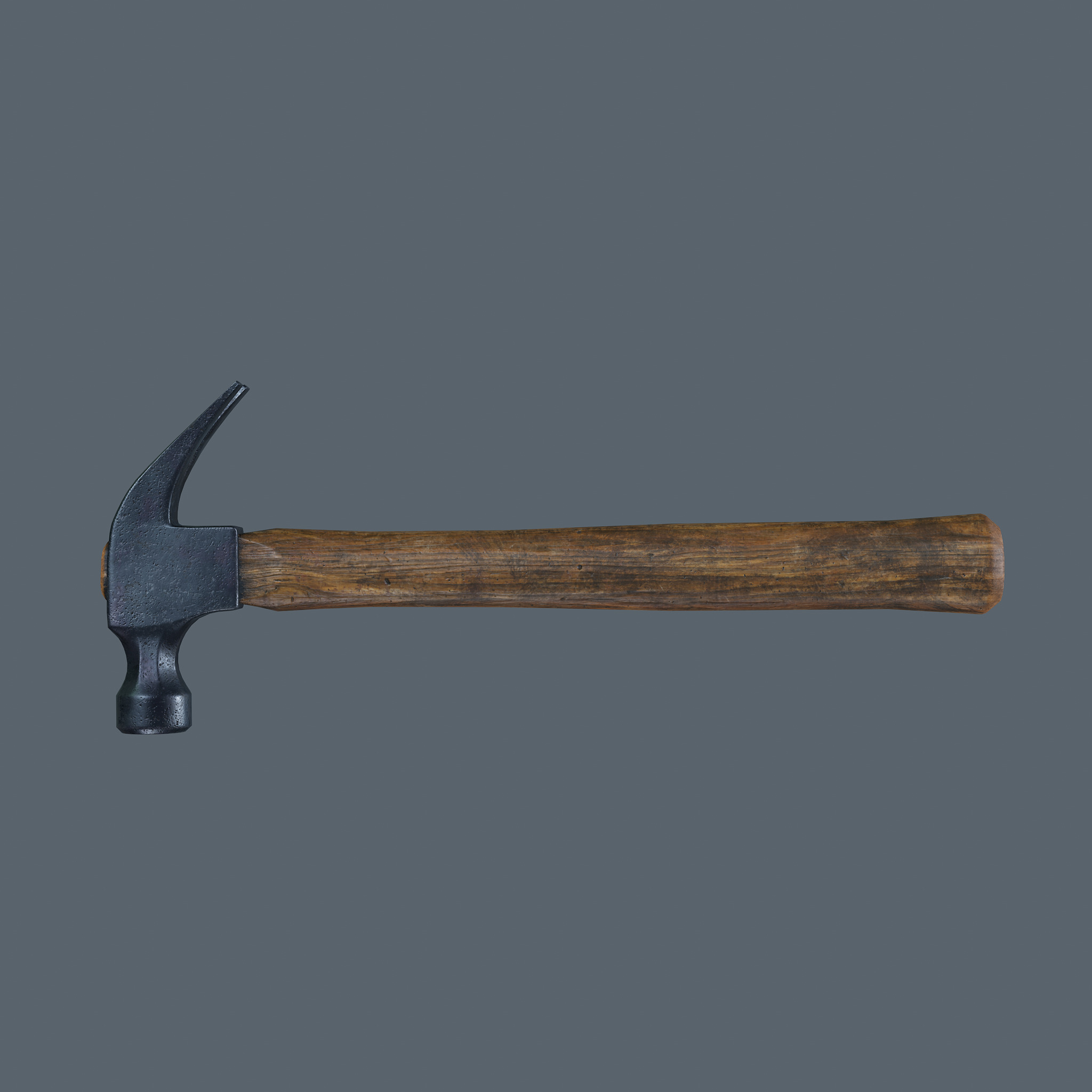 Old Hammer - PBR Game Ready Low-poly 3D model_7