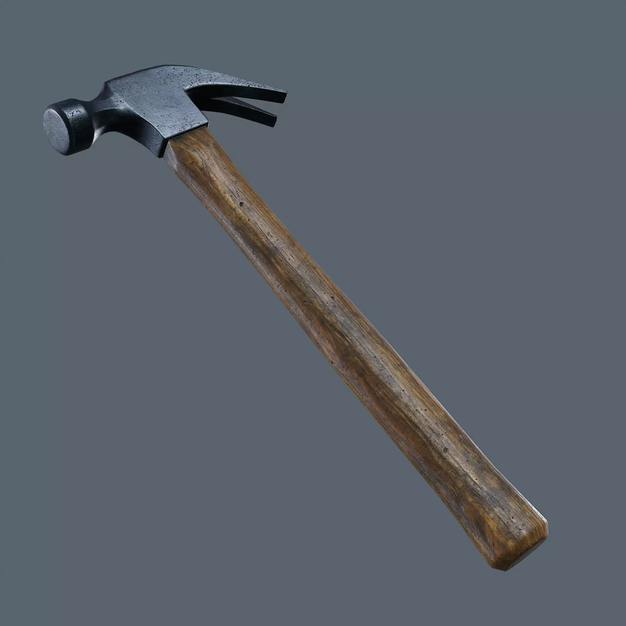 Old Hammer - PBR Game Ready Low-poly 3D model_0