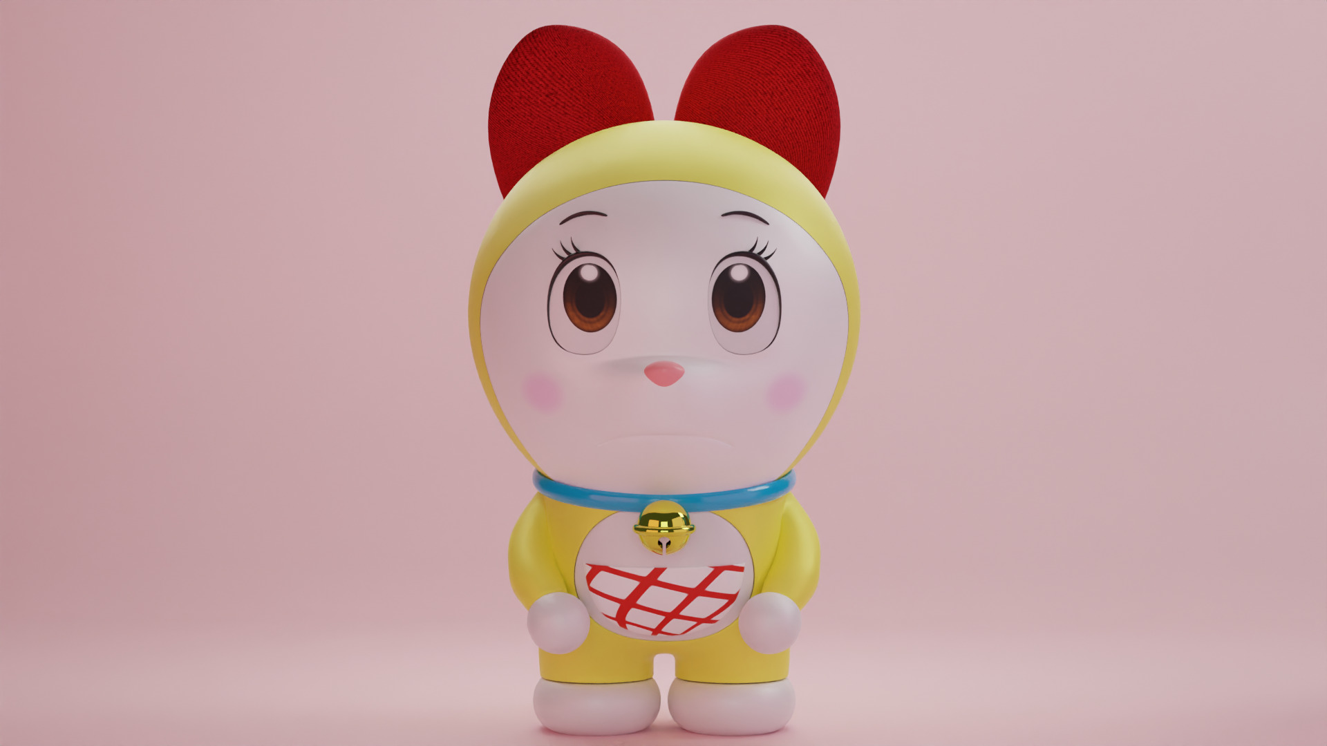 Doraemon and Dorami 3D model_11