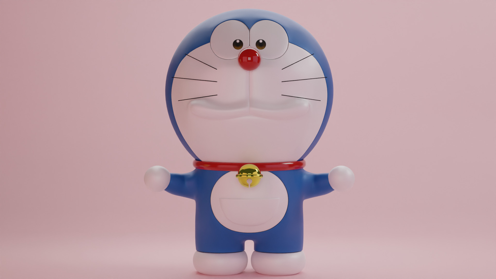 Doraemon and Dorami 3D model_22