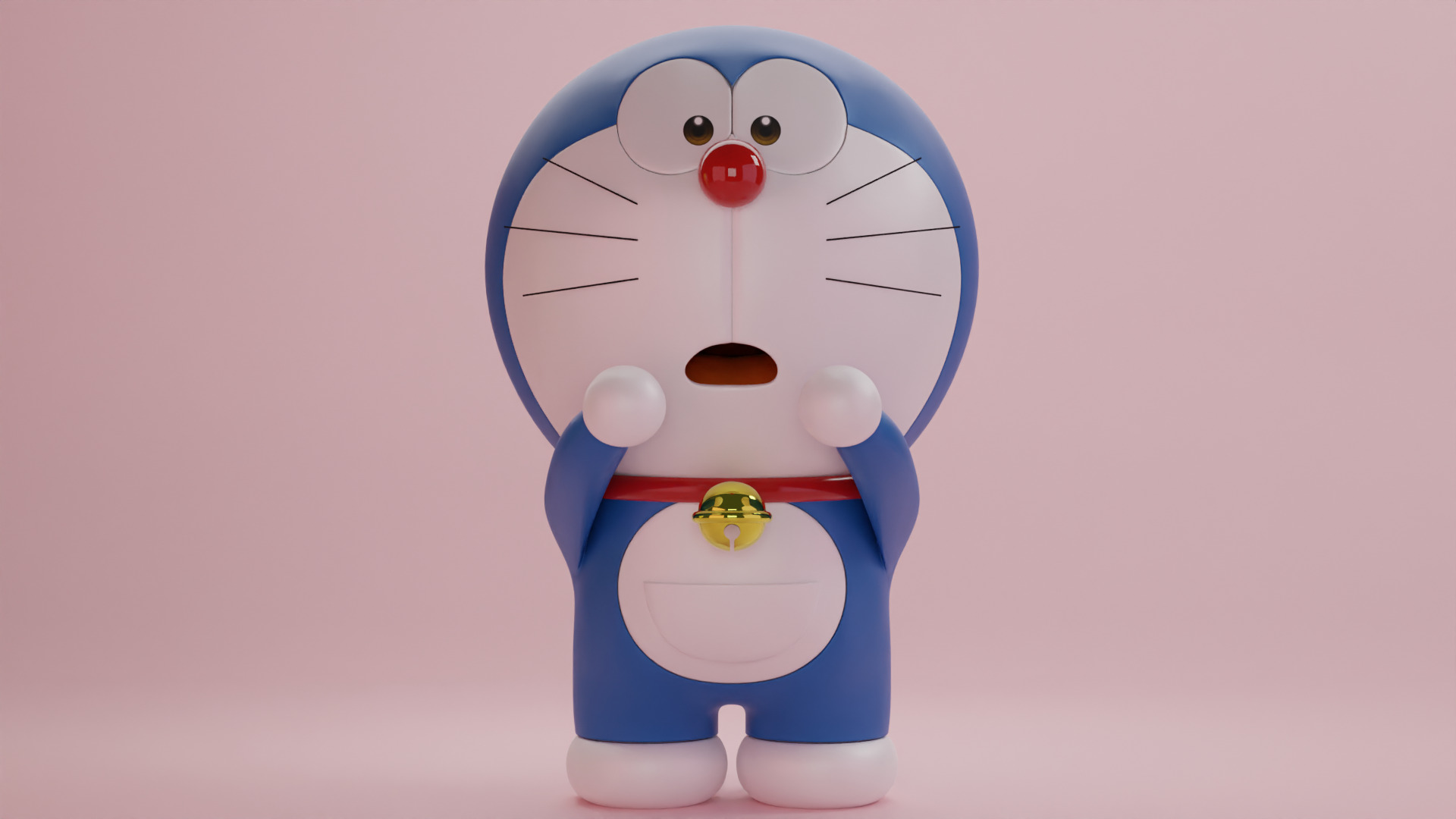 Doraemon and Dorami 3D model_21