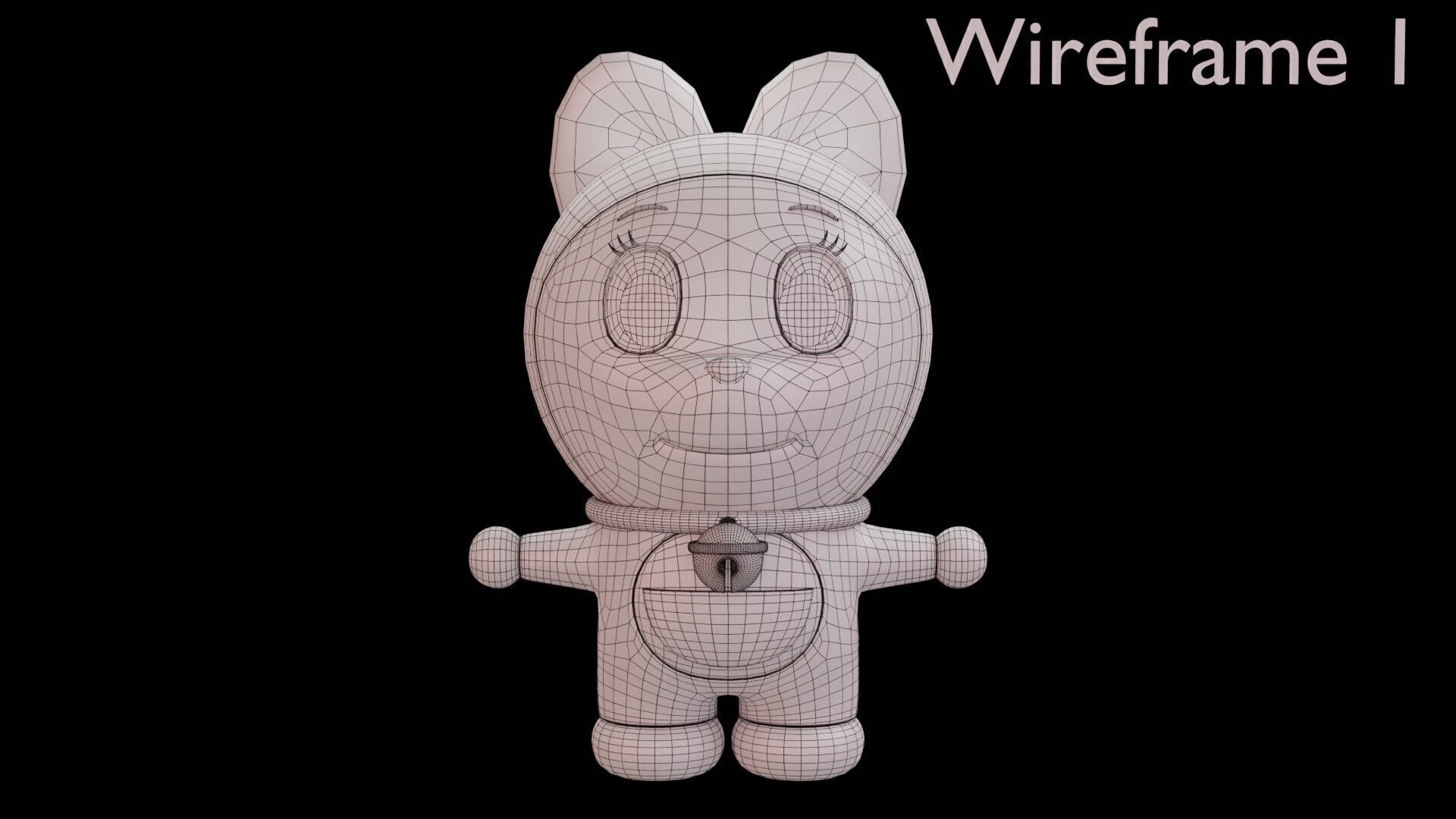 Doraemon and Dorami 3D model_35