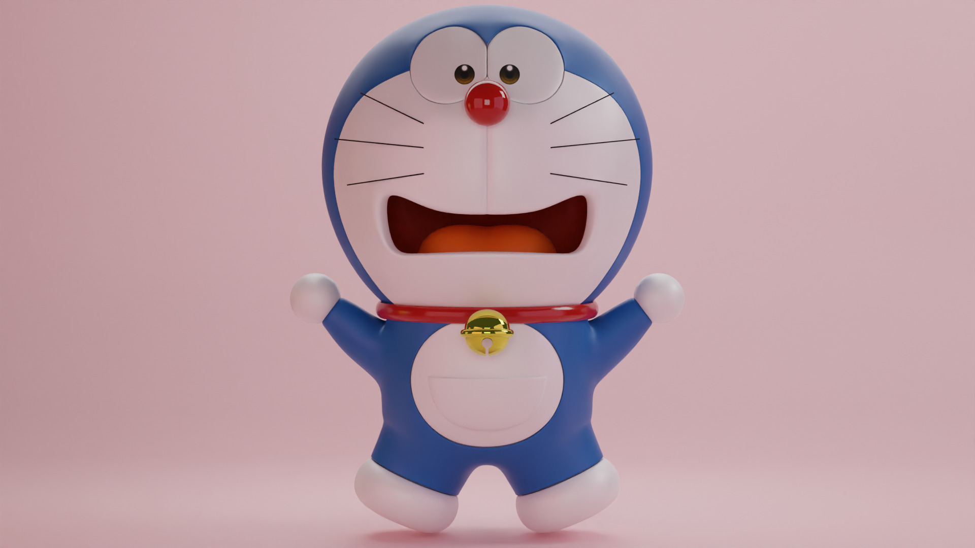 Doraemon and Dorami 3D model_17